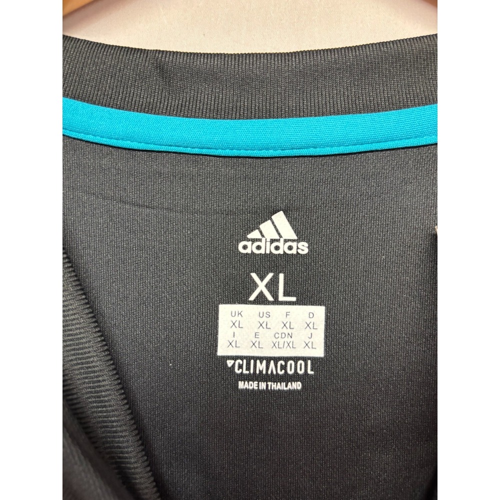 Real Madrid Adidas Away Kit Jersey Mens Black Cristiano Ronaldo Climacool XL NEW - Picture 3 of 14